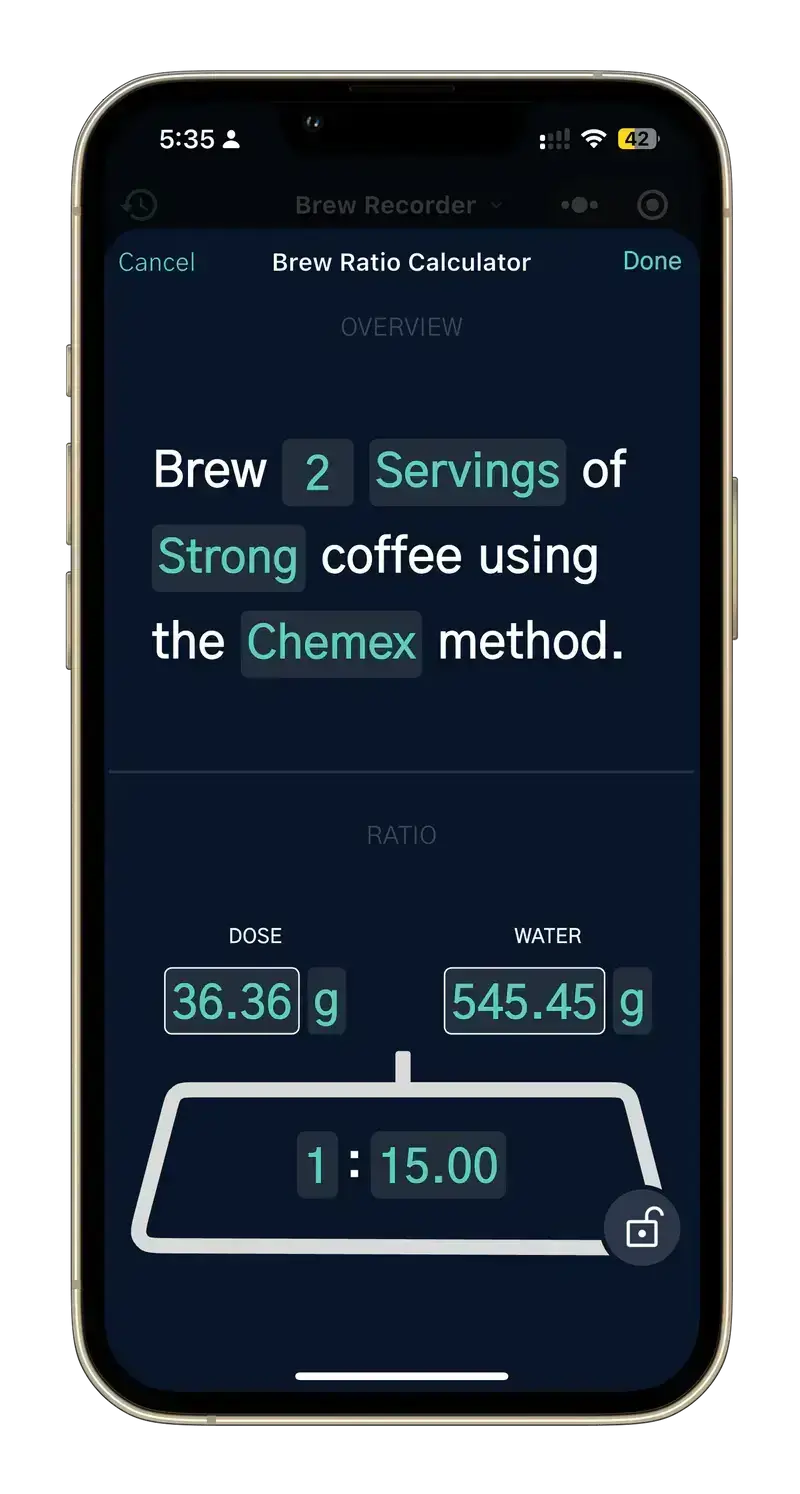 Coffee OS Mini Calculator Home Roast