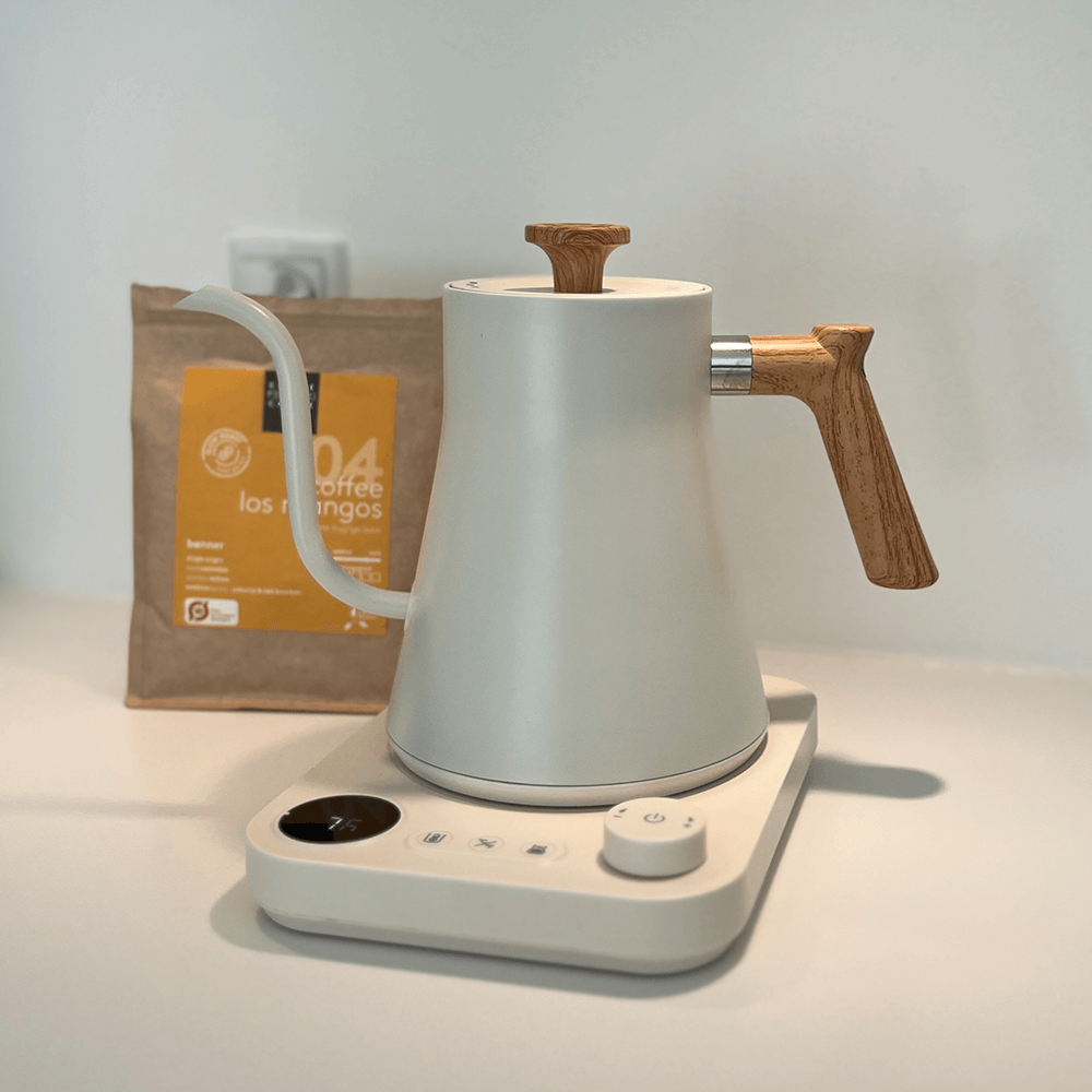 Svanehals Præcisions-Elkedel 0,9L – Temperaturkontrol 40-100°C - BloomVik