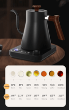 Svanehals Præcisions-Elkedel 0,9L – Temperaturkontrol 40-100°C - BloomVik