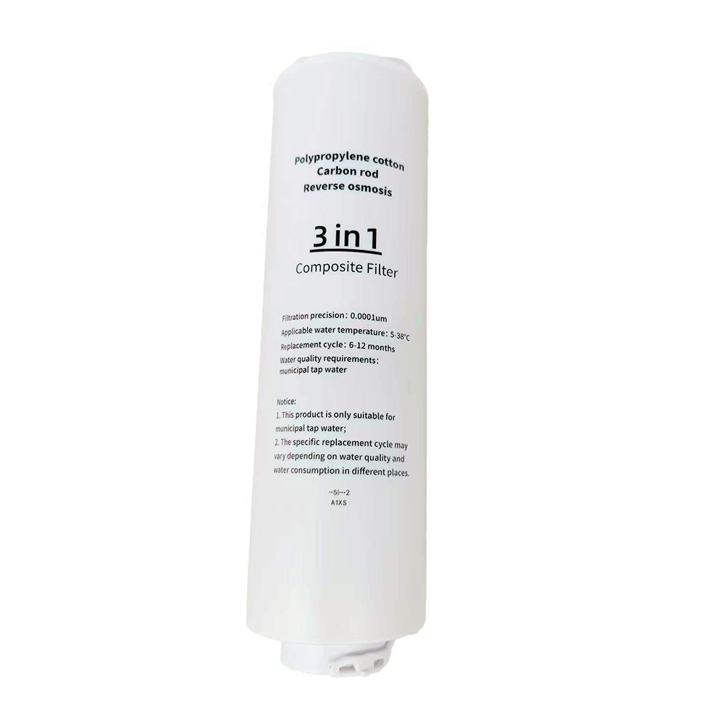 3-i-1 Kompositfilter til Pure Hydrogen RO Vandrenser med RO, PP-Bomuld og Aktivt Kul - BloomVik